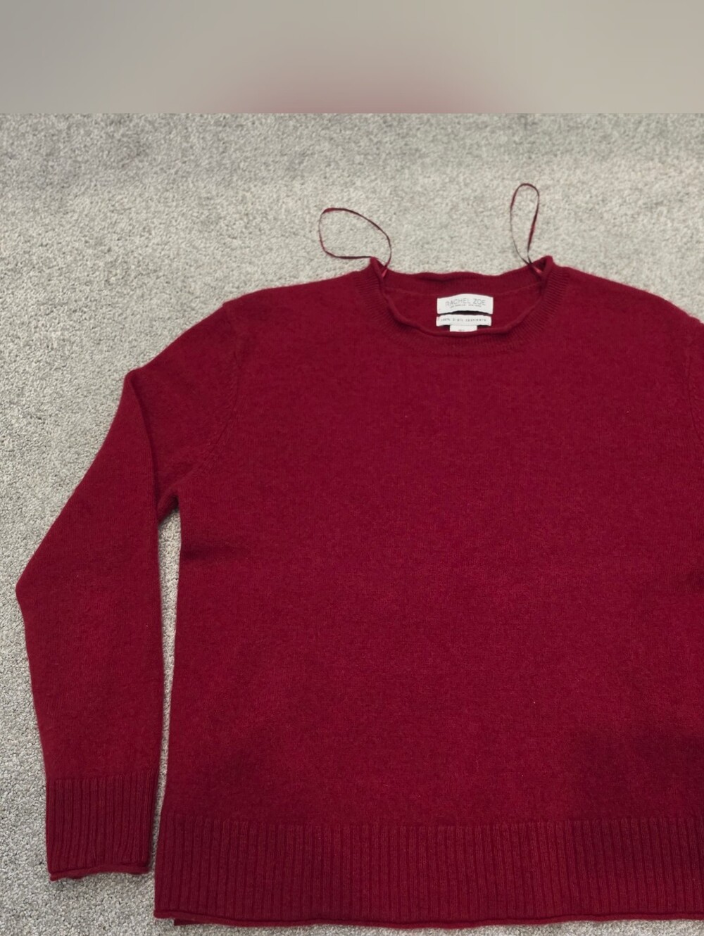 Red 2-ply Cashmere Sweater - Red